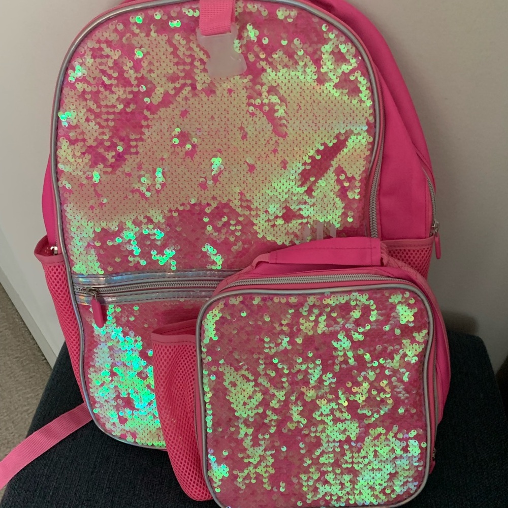 2 Books & Sequin Backpack